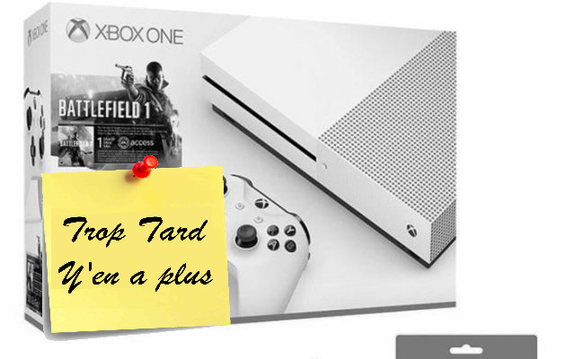 Xbox One S 500 GO, jeu Battlefield, 1 film 4K et Casque (...)